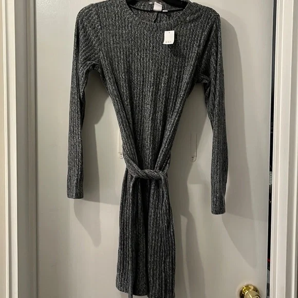 GAP | Dresses | Nwt Gap Fitted Sweater Dress With Attached Belt | Poshmark